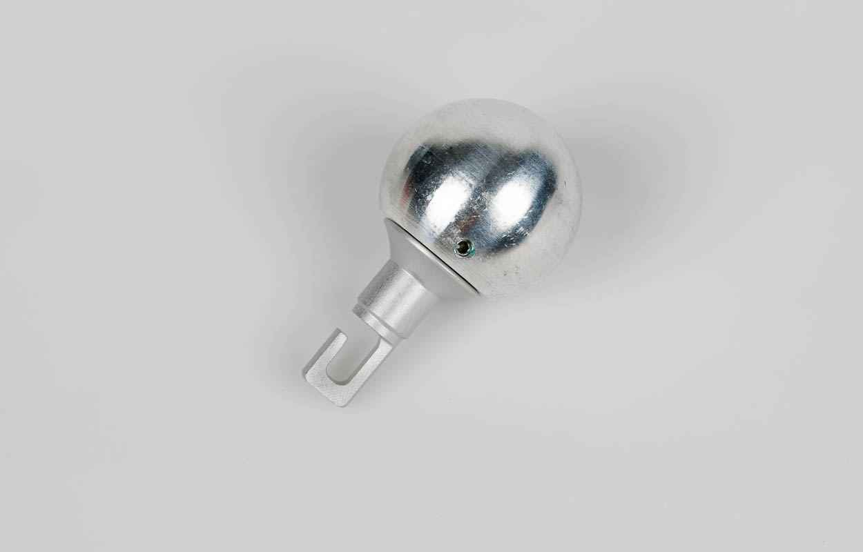 Aluminiumspitze Comde 30 mm Ball, drehbar, Haken Aluminiumspitze Comde 30 mm Ball, drehbar, Haken
