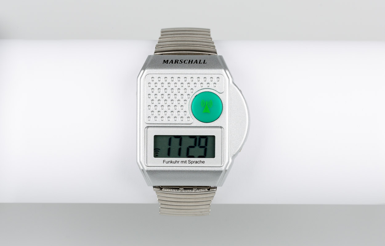 Armbanduhr MV digital Funk sprechend, deutsch Armbanduhr MV digital Funk sprechend, deutsch