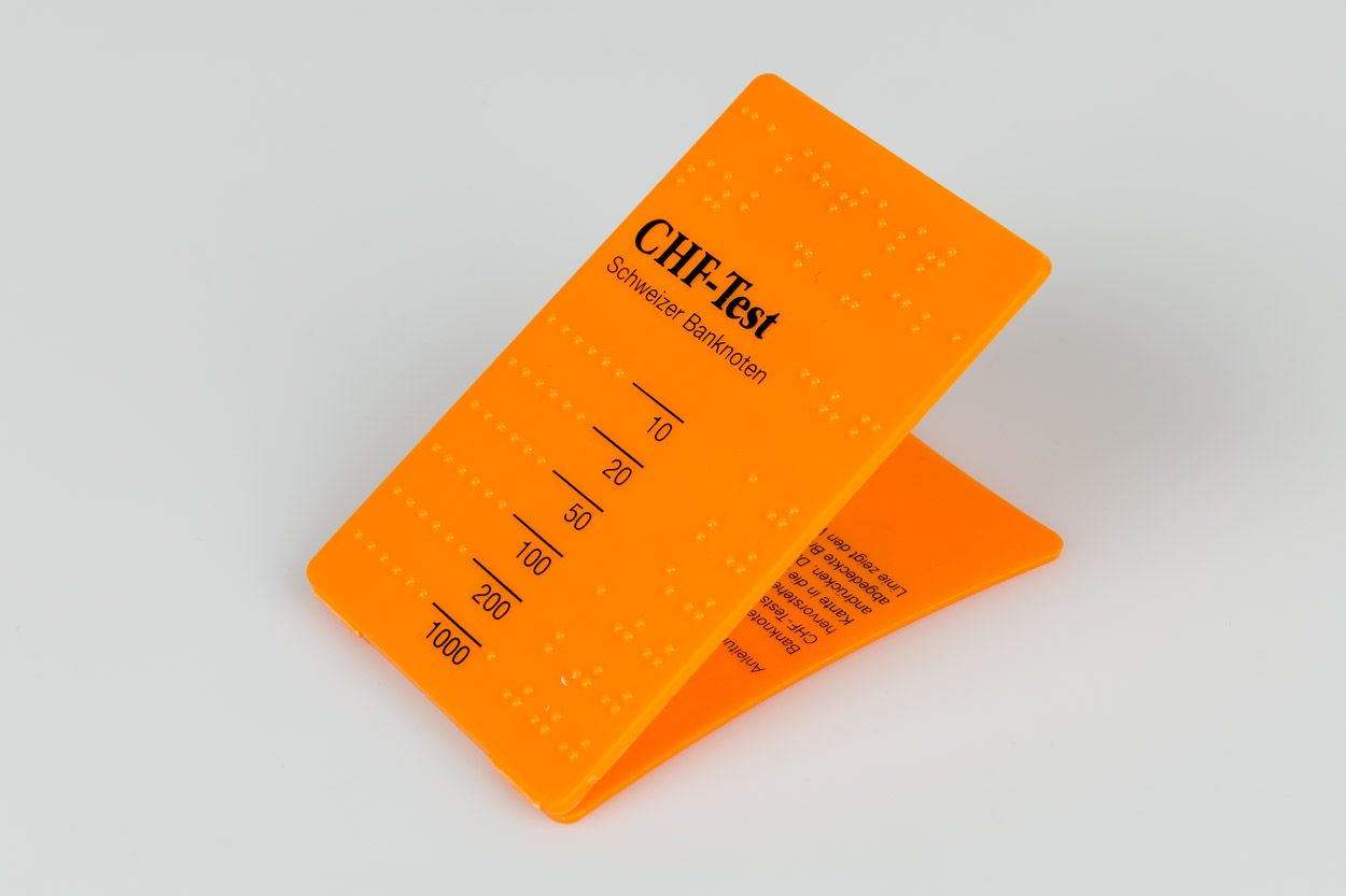Banknotenprüfer CHF taktil Banknotenprüfer CHF taktil