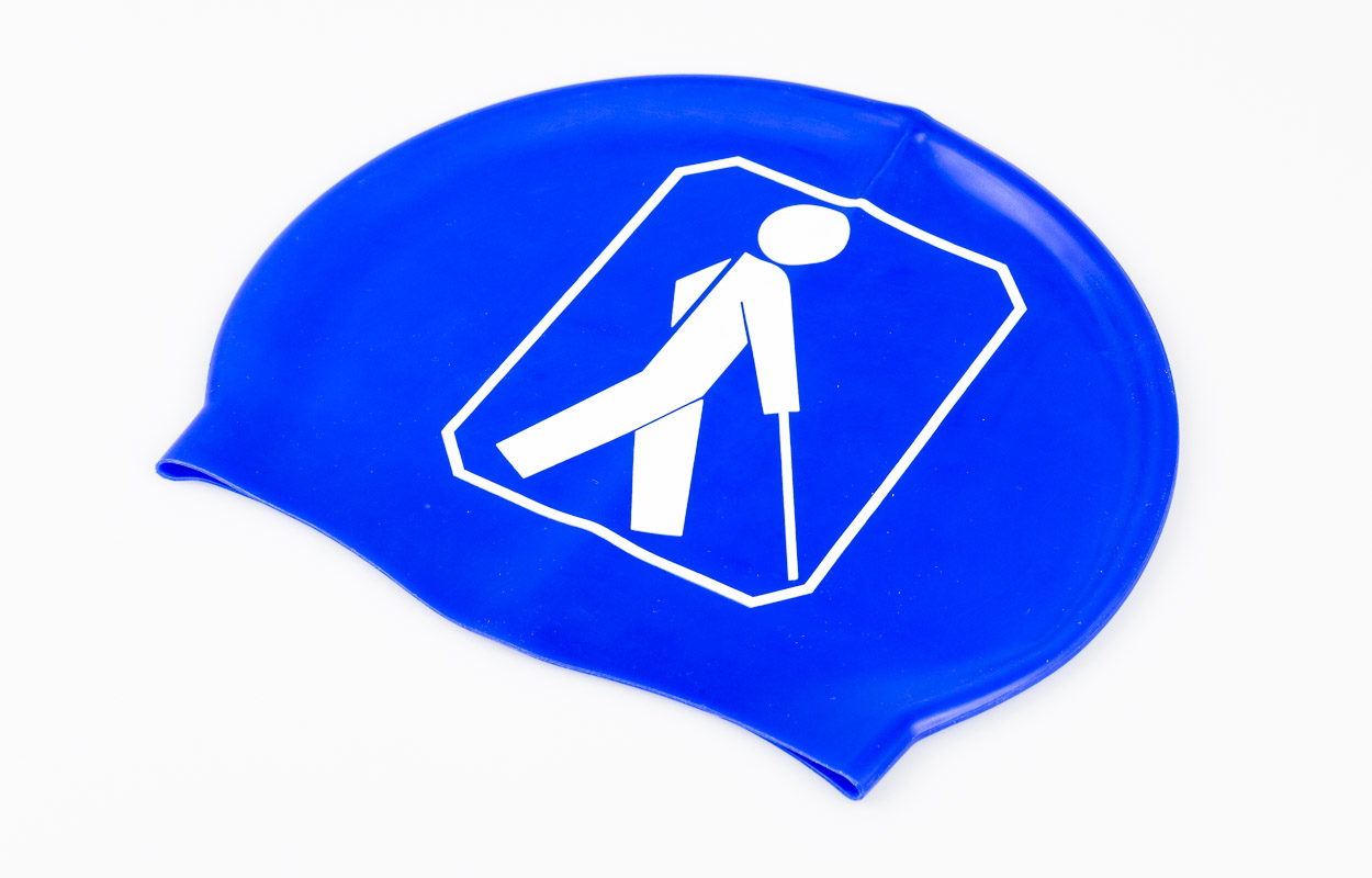 Bonnet de bain avec logo pour aveugles Bonnet de bain avec logo pour aveugles
