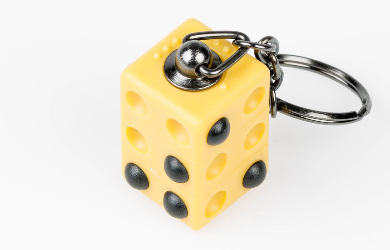 Porte-clés Braille tactile, plastique Porte-clés Braille tactile, plastique