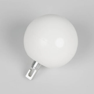 Kunststoffspitze Comde 56 mm weiss Kugel, drehbar, Haken Kunststoffspitze Comde 56 mm weiss Kugel, drehbar, Haken