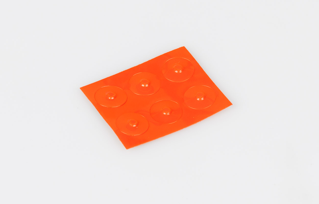 Markierungspunkte, 3 mm orange, Kunststoff Markierungspunkte, 3 mm orange, Kunststoff