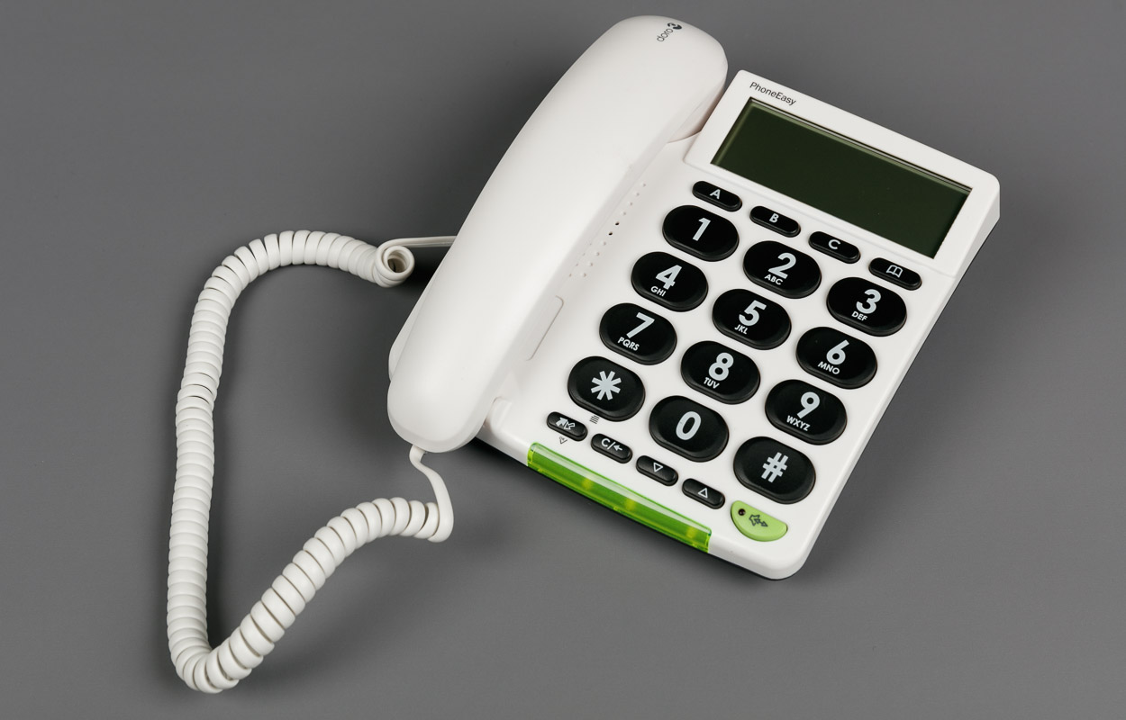 Téléphone fixe 312 cs à fort contraste, avec écran Téléphone fixe 312 cs à fort contraste, avec écran