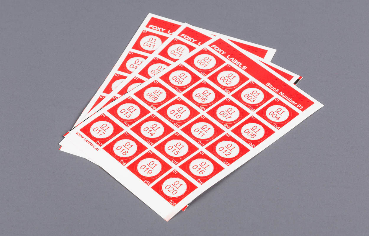 Étiquettes FoxyReader, tactiles Lecteurs d'étiquettes Étiquettes FoxyReader, tactiles Lecteurs d'étiquettes