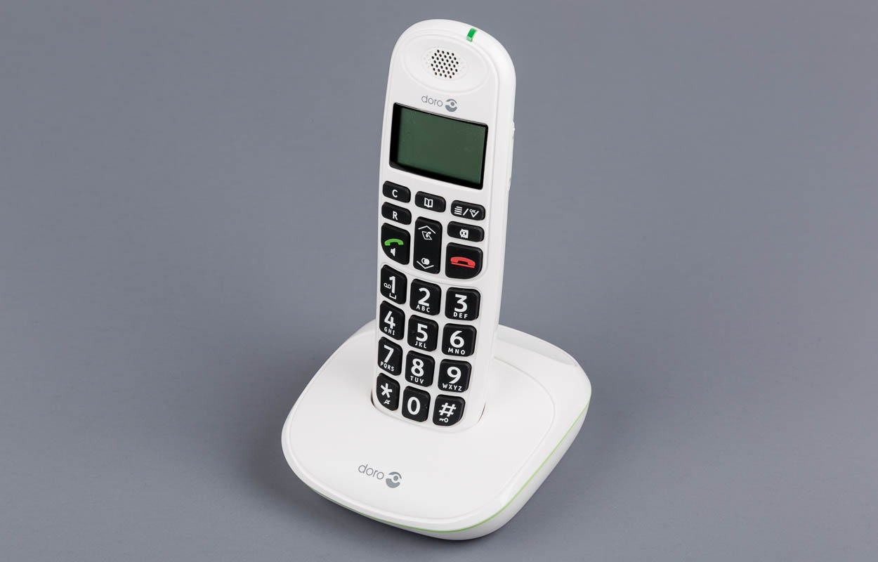 Téléphone fixe Doro 110 contrasté, sans fil, avec écran Téléphone fixe Doro 110 contrasté, sans fil, avec écran