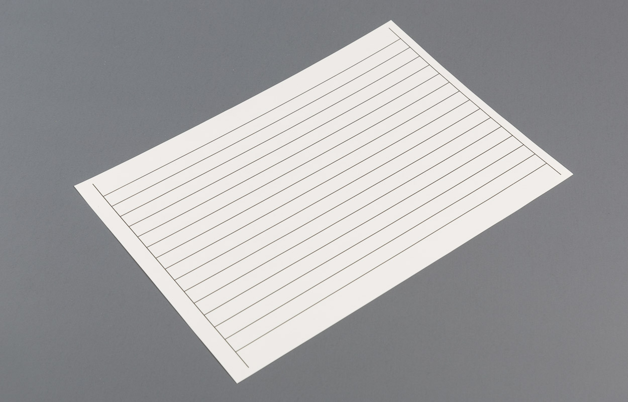 Einzelblätter A4 / 12mm liniert, quer Einzelblätter A4 / 12mm liniert, quer